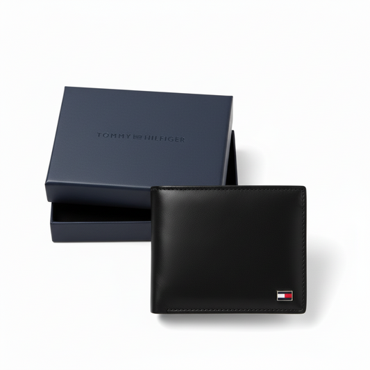 BLACK SOFT LEATHER WALLET