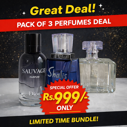 PACK OF THREE PERFUMES