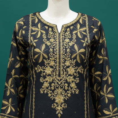 Neck Embroidery Detail