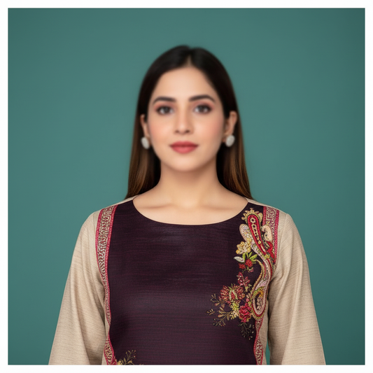 Neck Embroidery Detail