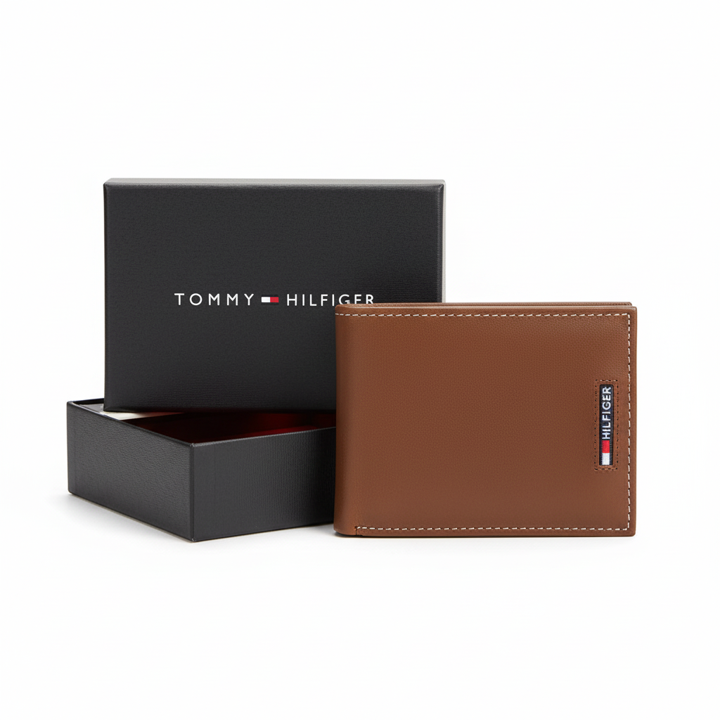 Tommy Hilfiger Brown Leather Wallet