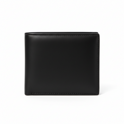 BLACK SOFT LEATHER WALLET