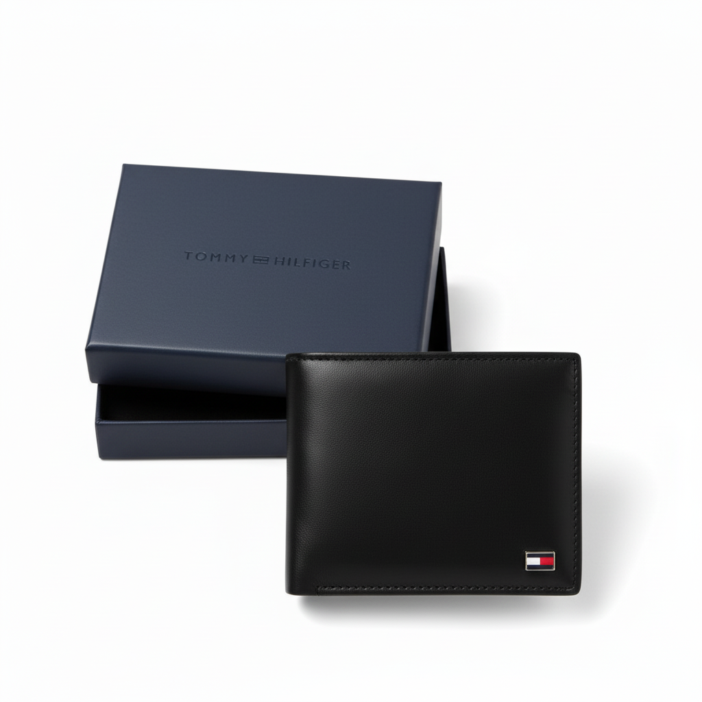 BLACK SOFT LEATHER WALLET